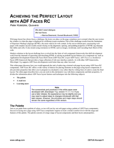 Achieving the Perfect Layout with ADF Faces RC
