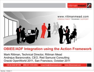 OBIEE/ADF Integration using the Action Framework