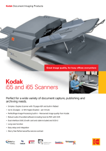 Kodak i55 and i65 Scanners
