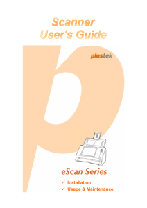 Scanner Manual for ADF Scanner