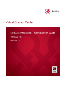 NetSuite Integration – Configuration - Packet8