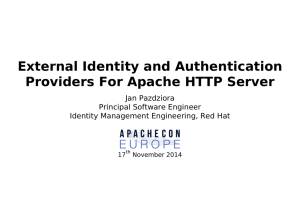 External Identity and Authentication Providers