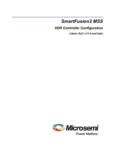 SmartFusion2 MSS DDR Controller Configuration
