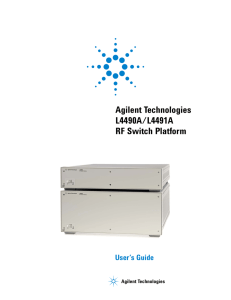 Agilent Technologies L4490A/L4491A RF Switch Platform