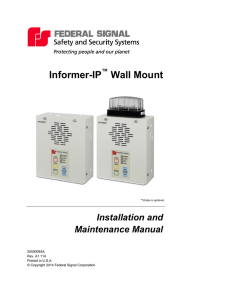 Informer-IP Wall Mount