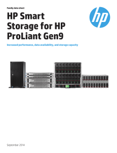 HP Smart Storage for HP ProLiant Gen9