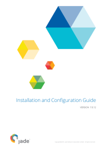 JADE Installation and Configuration Guide