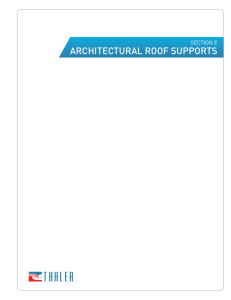 architectural roof supports