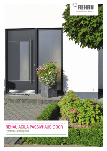 REHAU Agila Passivhaus Door - System Description 02.2016.indd