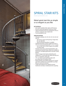 Spiral Stair KitS - Geo. Bezdan Sales Ltd