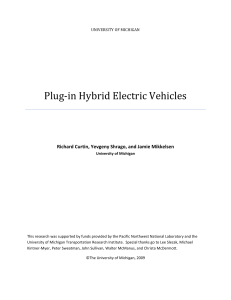 Plug-in Hybrid Electric Vehicles