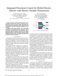 Integrated Powertrain Control for Hybrid Electric Vehicles with
