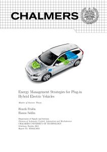 Energy Management Strategies for Plug