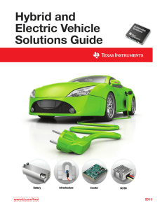 Hybrid and Electric Vehicle Solutions Guide