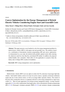 Convex Optimization for the Energy Management of Hybrid Electric