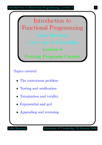 Introduction to Functional Programming