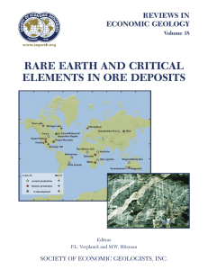 Table of Contents  - Society of Economic Geologists