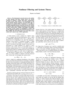 Nonlinear Filtering and Systems Theory