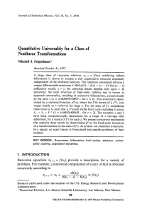 Quantitative universality for a class of nonlinear transformations