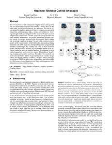 Nonlinear Revision Control for Images