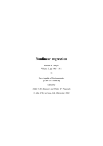 Nonlinear regression - Statistical Science Web