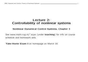 Lecture 2: Controllability of nonlinear systems
