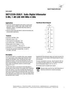 SKY12329-350LF: GaAs Digital Attenuator 5