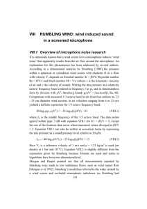 VIII RUMBLING WIND: wind induced sound in a screened microphone