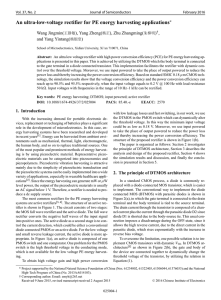 An ultra-low-voltage rectifier for PE energy harvesting applications