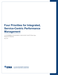 Four Priorities for Integrated, Service-Centric Performance