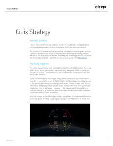 Citrix Strategy