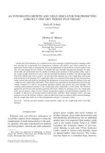 AN INTEGRATED GROWTH AND YIELD SIMULATOR FOR
