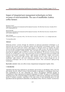 Impact of integrated pest management technologies on farm