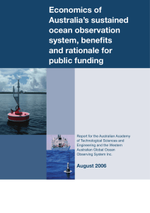 Economics of Australia`s sustained ocean observation system