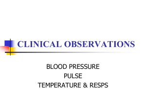 CLINICAL OBSERVATIONS