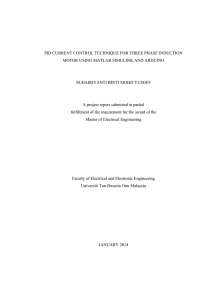 pid current control technique for three phase induction motor using