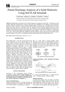 Partial Discharge Analysis of a Solid Dielectric Using MATLAB