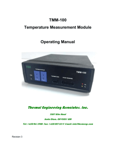 TMM-100 Temperature Measurement Module