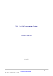 QRP 2m FM Transceiver Project