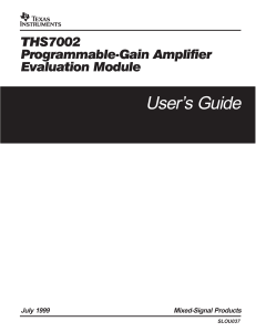 THS7002 Programmable-Gain Amplifier