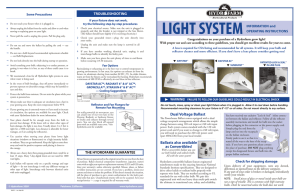 HydroFarm Reflector Hanging Instructions