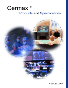 the Cermax Products and Specifications Catalog