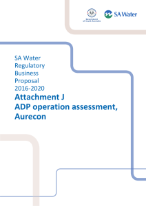 Attachment J ADP operation assessment, Aurecon