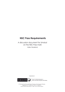 NSC Pass Requirements