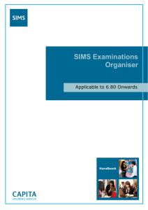 SIMS Examinations Organiser