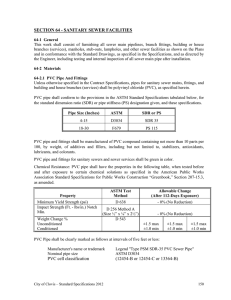 City of Clovis Standard Specifications 2012 Section 64 SANITARY