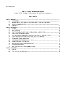Heating, Ventilation, and Air Conditioning Equipment