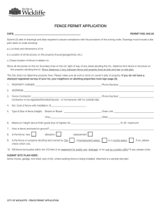 fence permit application