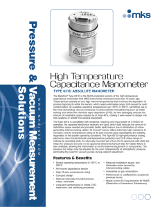 631D Baratron® Heated Absolute Capacitance