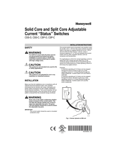 Solid Core and Split Core Adjustable Current “Status